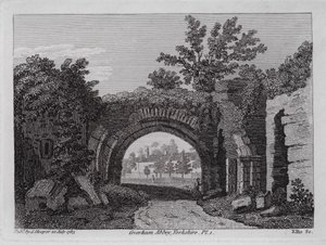 Coverham Abbey, Yorkshire by English School