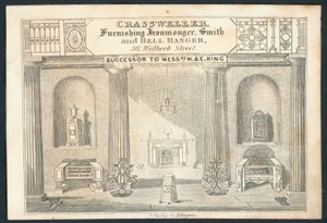 Crassweller, furnishing ironmonger, smith and bell hanger by English School