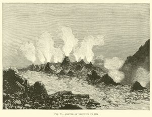 Crater of Vesuvius in 1834 by English School