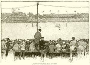 Cricket Match, Melbourne by English School