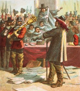 Cromwell Turns out Parliament by English School