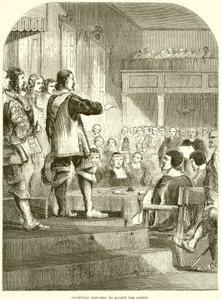 Cromwell Refusing to Accept the Crown by English School