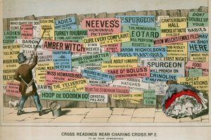 Cross Readings near Charing Cross, London