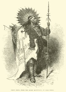 Crow Chief, from the Rocky Mountains, in gala dress by English School