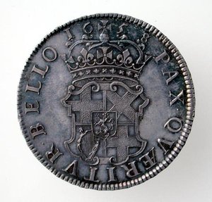 Crown of Oliver Cromwell, London Mint, 1658 (reverse)