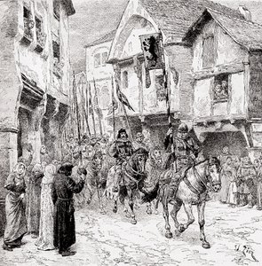 Crusaders on route for the Holy Land