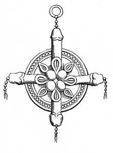 Crux Ansata depicting male and female genitalia