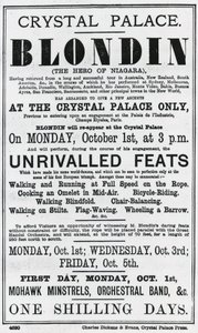 Crystal Palace. Blondin. The Hero of Niagara