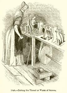 Cutting the Thread or Worm of Screws by English School