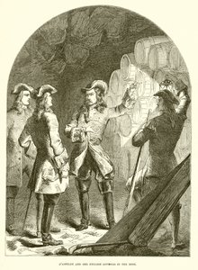 Dasfeldt and the English Officers in the Mine by English School