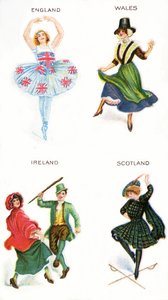Dancers of the British Isles, cigarette cards, 1915