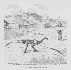 Dancing: The Kukri Dance at Assam