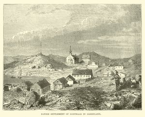 Danish settlement of Godthaab in Greenland by English School