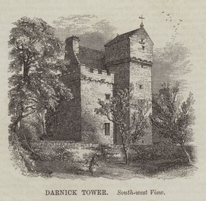 Darnick Tower, South-west View (engraving)