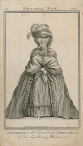 David Garrick in the character of Sir John Brute by English School