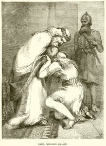 David Pardoneth Absalom by English School