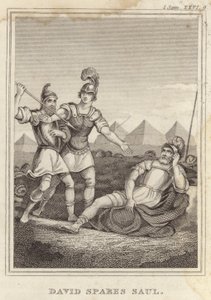 David Spares Saul by English School