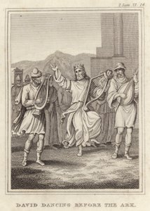 David Dancing before the Ark by English School