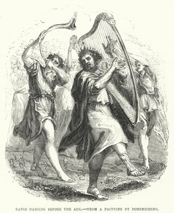 David Dancing Before the Ark by English School