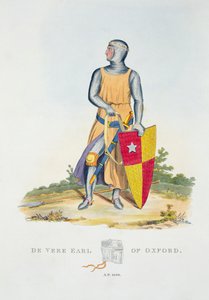 De Vere, Earl of Oxford, 1280, from Ancient Armour by Samuel Rush Meyrick, 1824 by English School