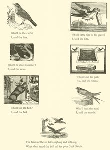 Death and Burial of Cock Robin by English School