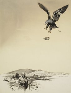 Death of Aeschylus by English School