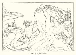 Death of Ajax Oileus by English School