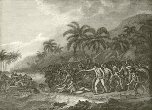 Death of Captain Cook by English School