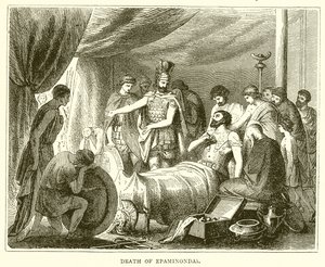 Death of Epaminondas by English School