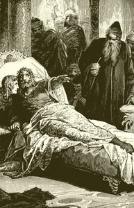Death of Frederick II at Palermo by English School