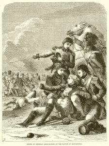 Death of General Abercrombie at the Battle of Alexandria by English School