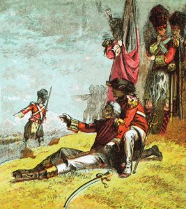 Death of General Wolfe by English School