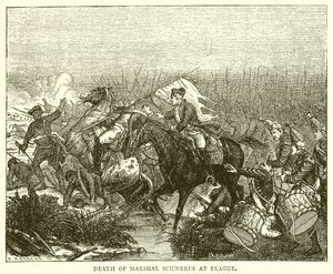 Death of Marshal Schwerin at Prague