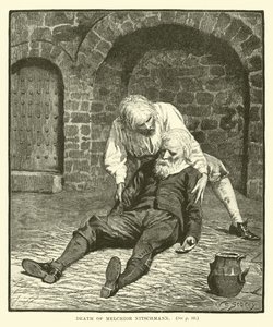 Death of Melchior Nitschmann by English School