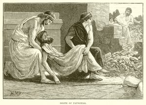 Death of Pausanias by English School
