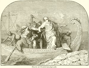 Death of Pompey by English School