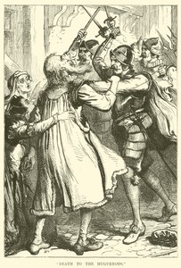 Death to the Huguenots by English School