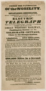 Demonstration of the Electric Telegraph, 1845 by English School