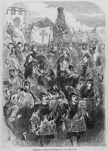 Departure of Edward I and Eleanor of Castile to the Holy Land by English School