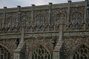 Detail on the south side of the church by English School