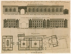 Design for Newgate Prison by English School