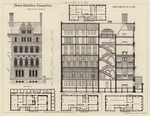 Design for Town Residence by English School