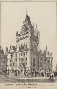Design for the Manchester New Town Hall by English School