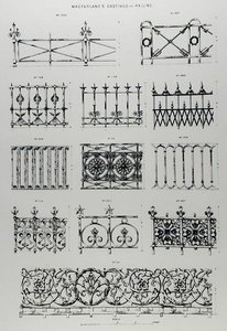 Designs for Cast-Iron Railings, from 