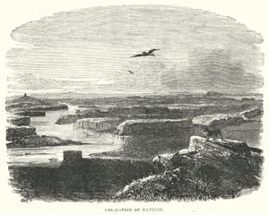 Desolation of Babylon (engraving) by English School