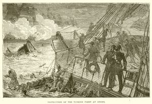 Destruction of the Turkish Fleet at Sinope by English School
