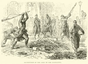 Destruction of the Arms of the Insurgents, April 1871 by English School
