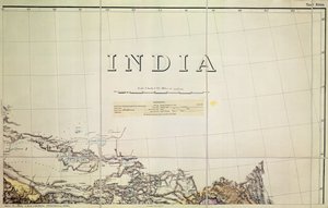 Detail of a Map of the India-Tibet Border by English School