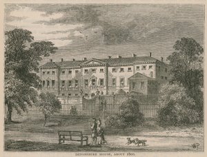 Devonshire House, London, in About 1800 by English School