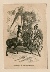 Dick Turpin Stops Tom King, the Highwayman by English School